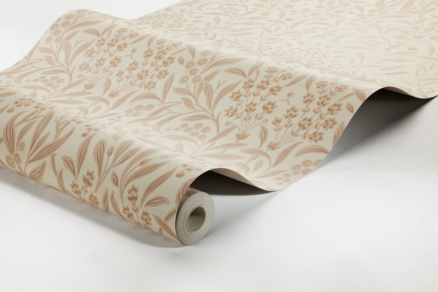 Kryddhyllan, beige tapet