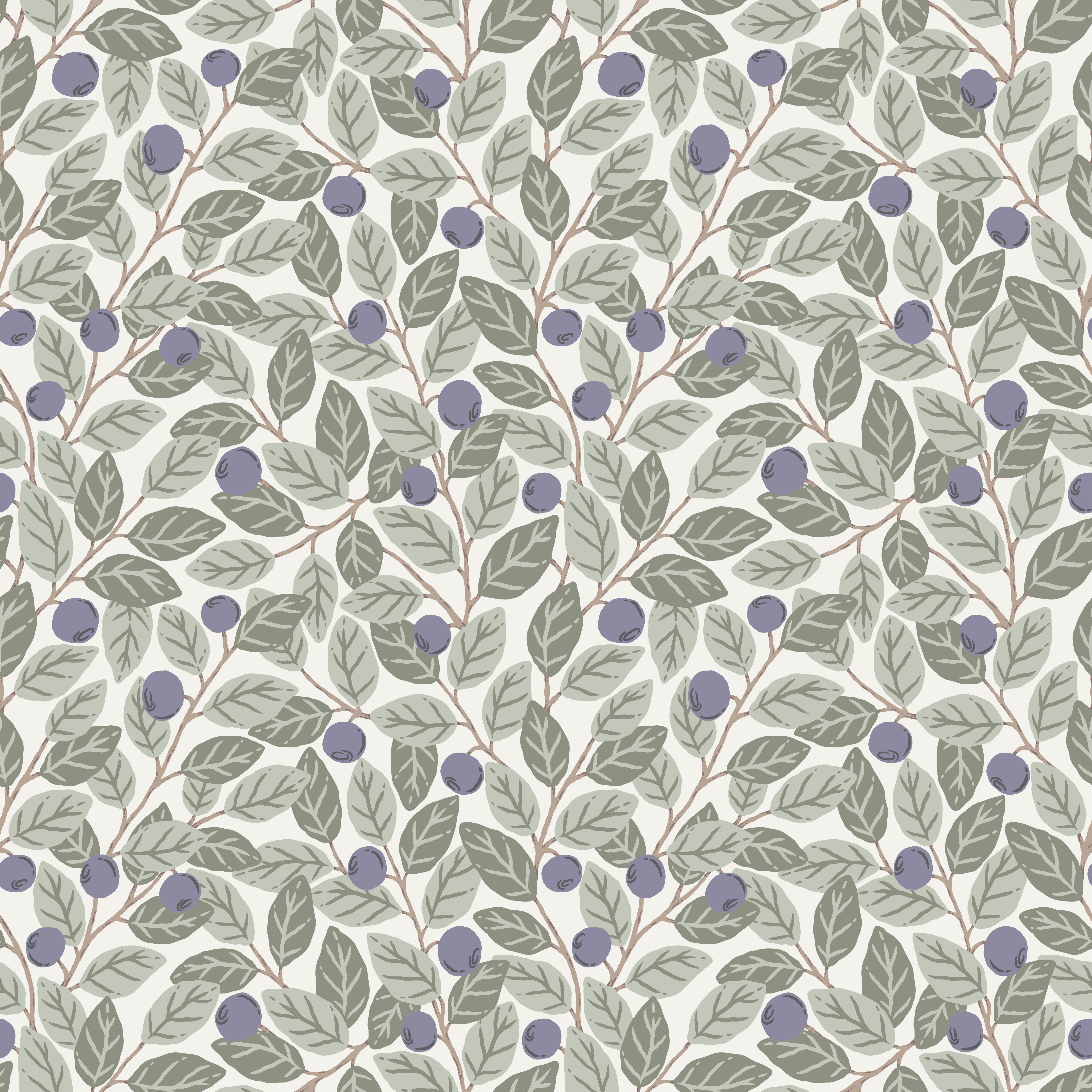 Blåbär 26027 tapet