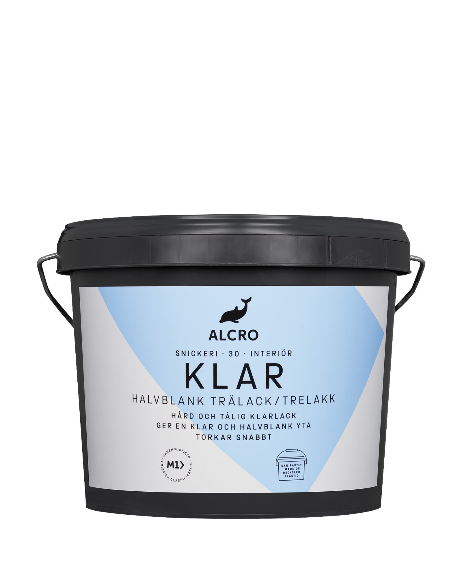 KLAR TRÄLACK HALVBLANK