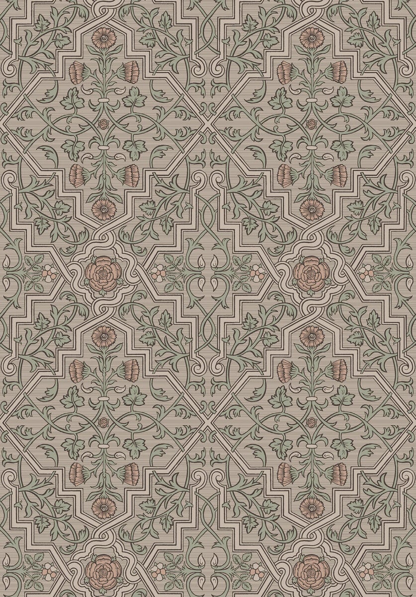 Rosenvinge, beige/grön