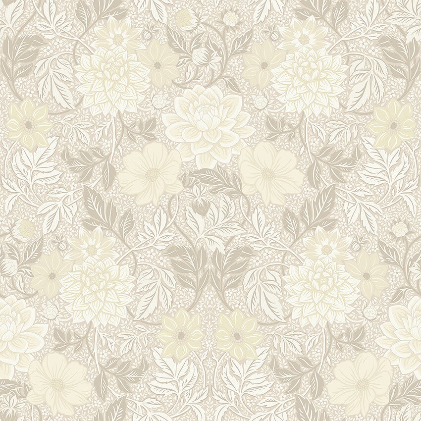 Dahlia Garden, ljusbeige