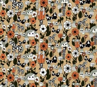 Marimekko Marikyla, orange tapet