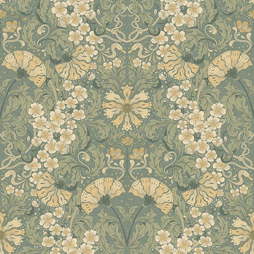 Öjvind, tapet i blågrått