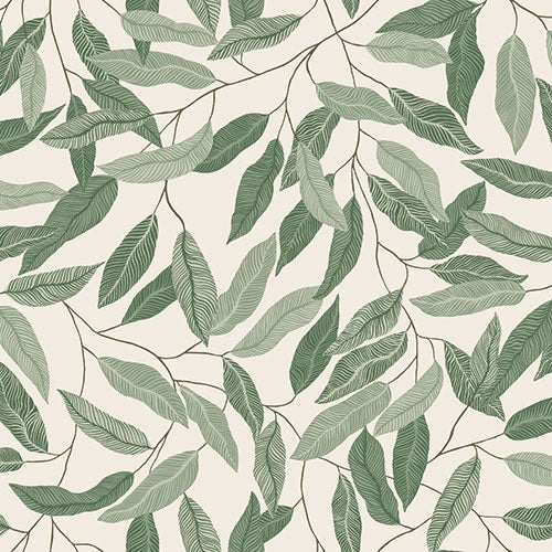 Florian, tapet i vit och grön