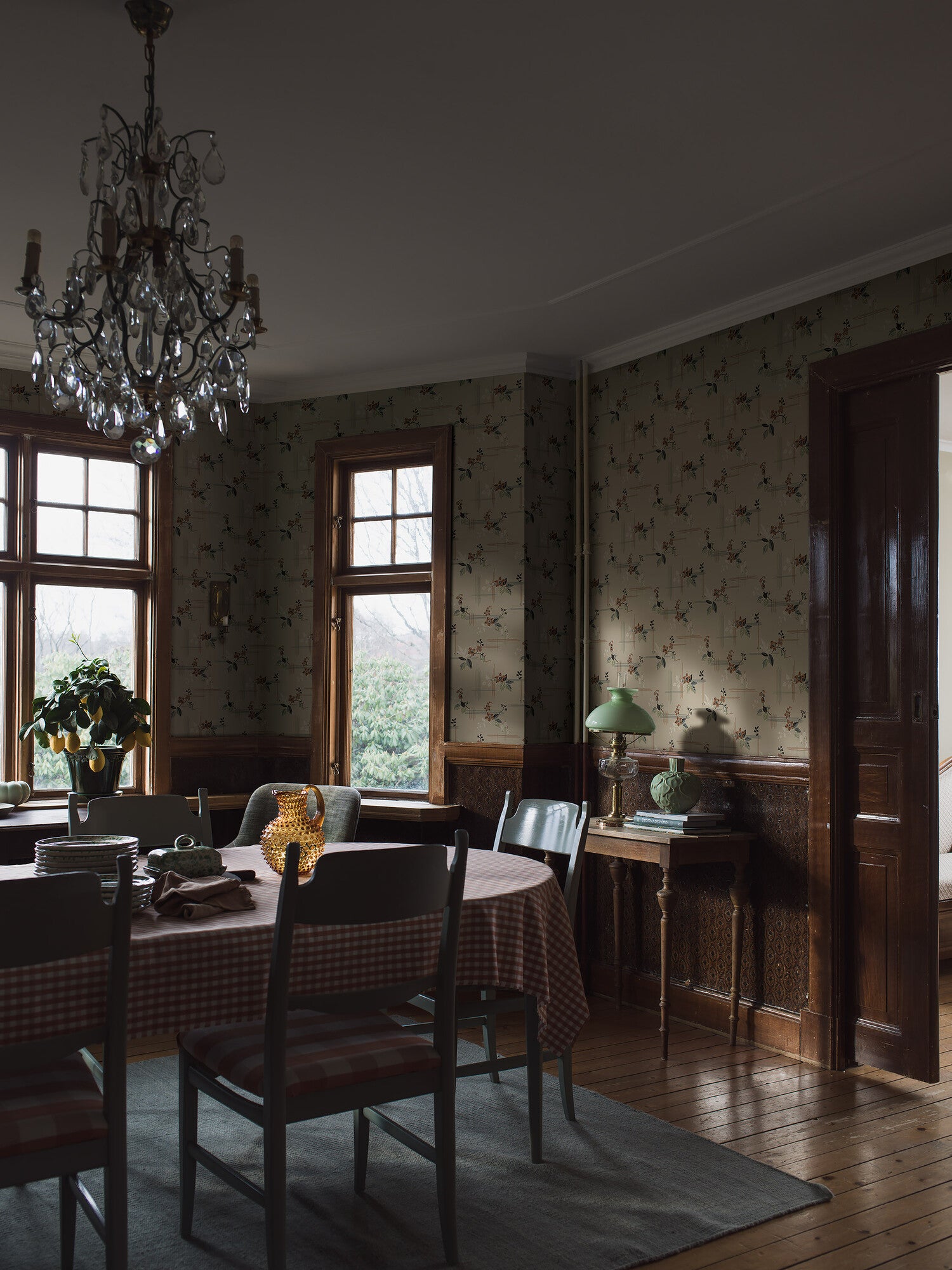 Salängen, beige tapet