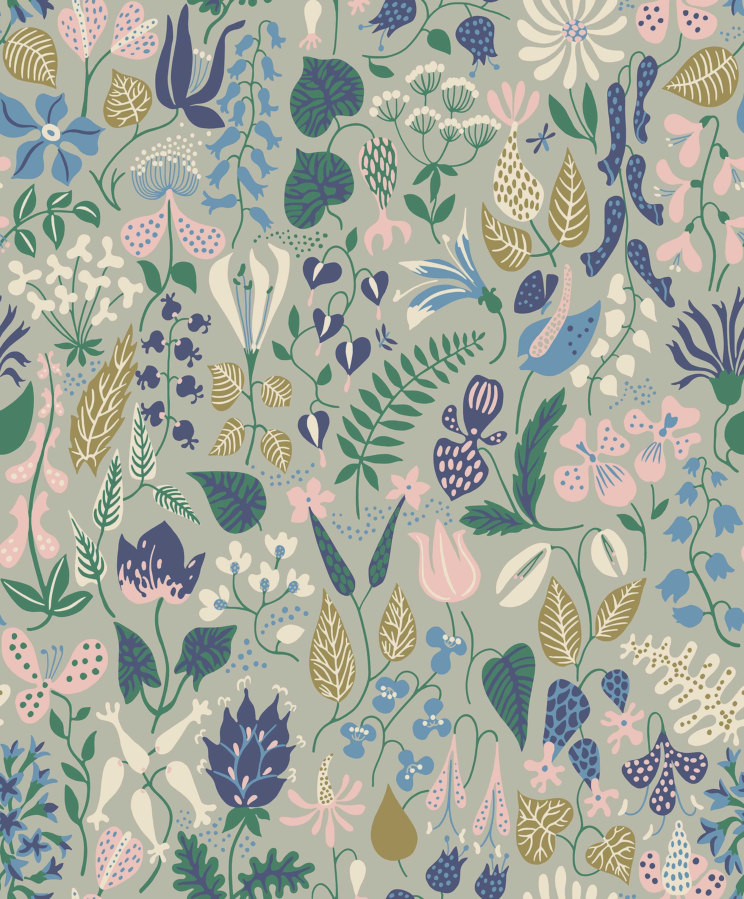 Stig Lindberg Herbarium, blågrå